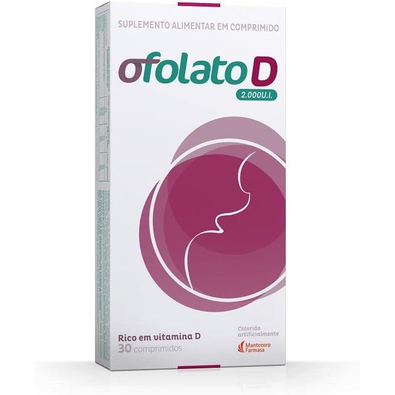 Metilfolato + Vitamina D 2000UI Ofolato para Gestantes 30 comprimidos