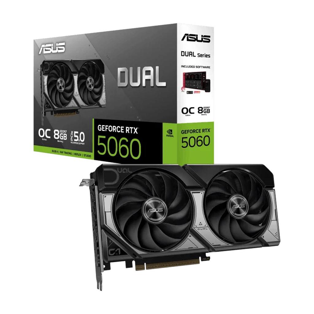 Placa de Vídeo Gpu Asus Rtx 5060 8gb Oc 128 Bits Dual Fan