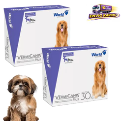 Kit 2 VermiCanis Plus 2,4g para Cães até 30kg 2 Comprimidos