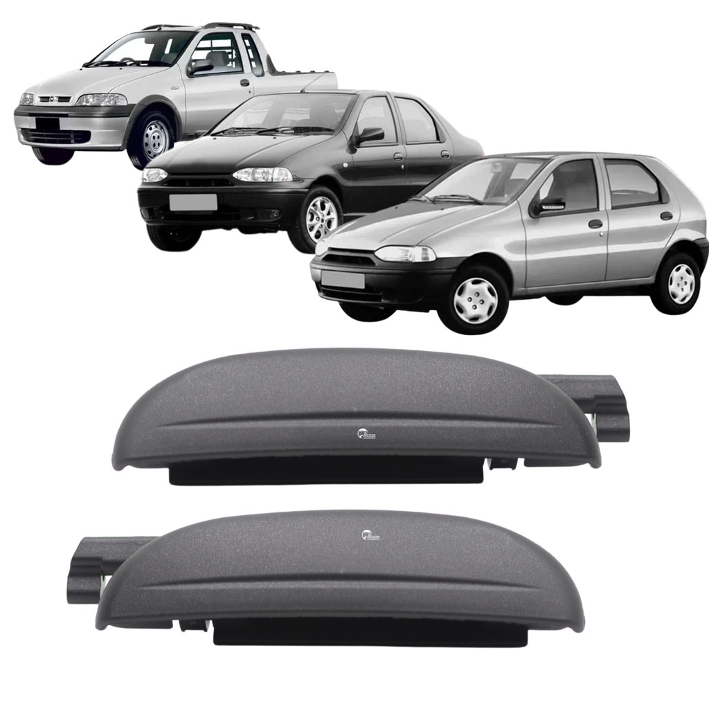 Par Maçaneta Externa Porta Traseira Fiat Palio Siena 1996 A 2000 Strada 1999 2000 2001
