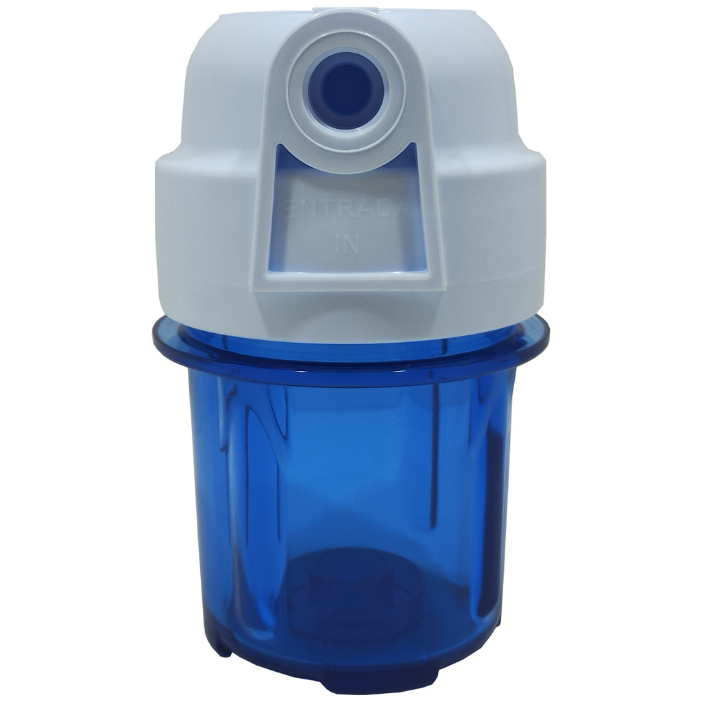 Carcaça 5" Sem Elemento Filtrante na Cor Azul c/ Rosca 1/2