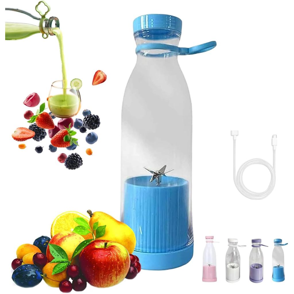 Liquidificador Portátil, Liquidificador de Frutas, Garrafa Liquidificadora de Sucos Frescos Portátil, Liquidificador par