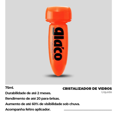 Cristalizador de Vidros, REPELENTE DE ÁGUA GLACO SOFT99 75ML — imagem 2 de 2