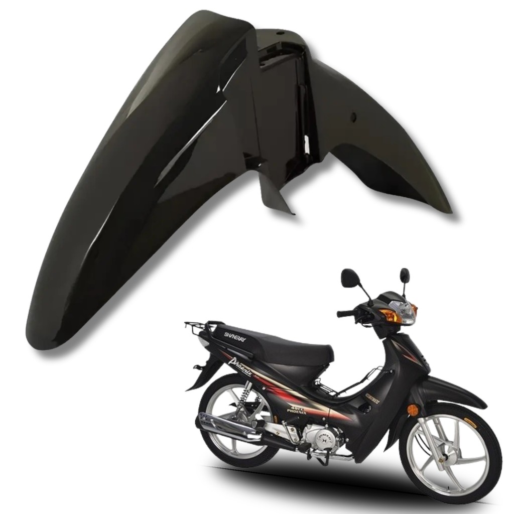 CARENAGEM PARALAMA DIANTEIRO IRON SHINERAY PHOENIX GOLD 50CC PRETO BRILHO 2011 A 2019