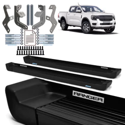 Estribo Prime Ranger 2024/... Cabine Dupla Preto
