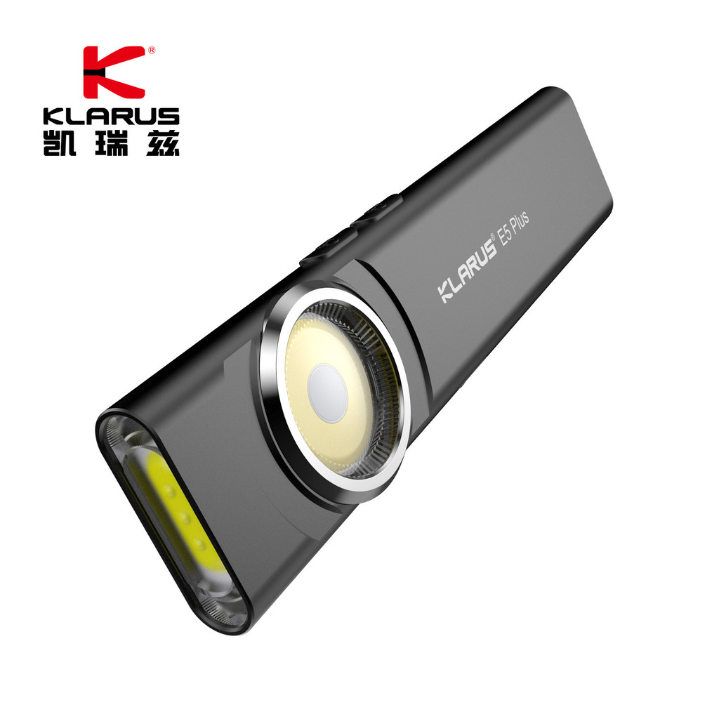 KLARUS KLARUS E5PLUS Lanterna Pequena Fonte de Luz Dupla Ao Ar Livre Doméstica Magnética EDC Portátil Recarregável