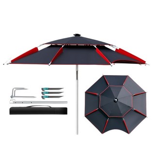2m Extra grande de aço inoxidável para pesca ao ar livre guarda-sol especial dobrável engrossado à prova de chuva guarda