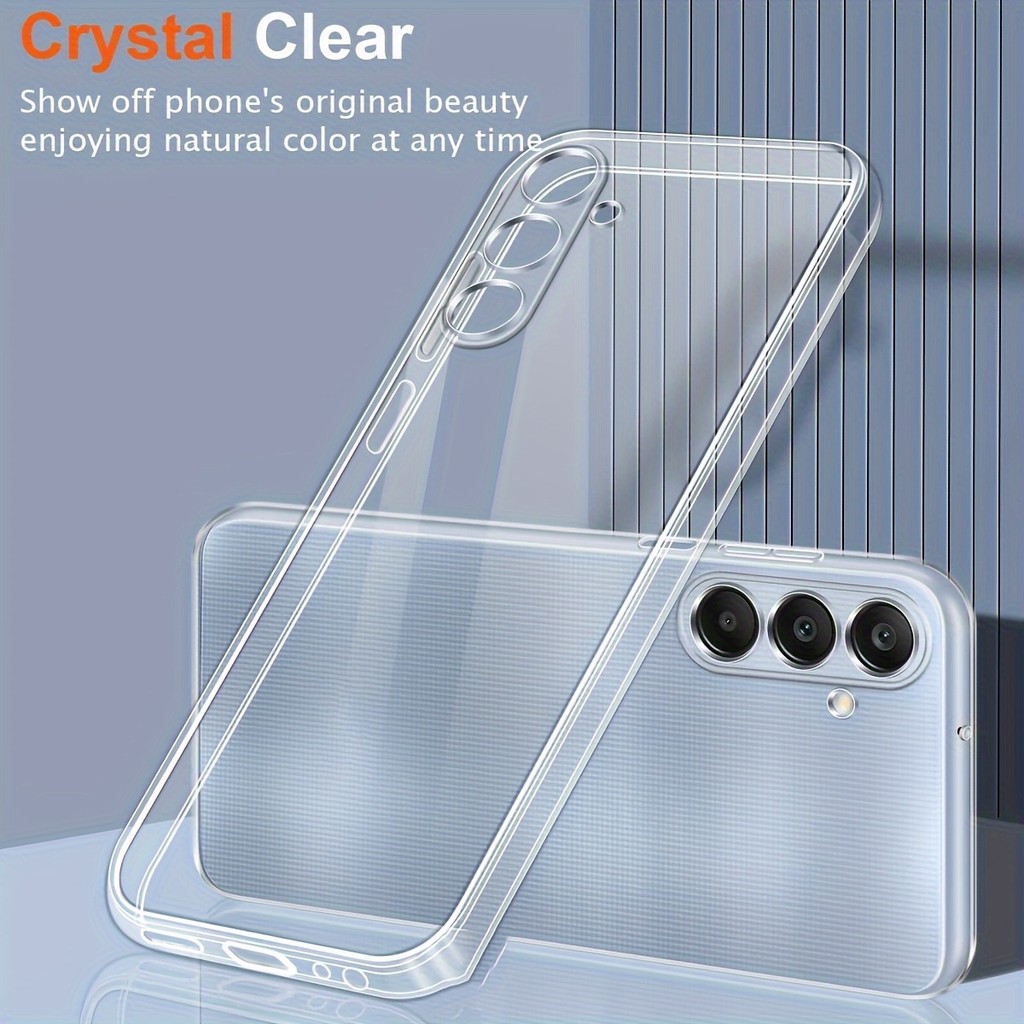 Capa Super Fina Cristal Transparente para Samsung Galaxy A56 A36 A26 A16 A06 A55 A15 A25 A35 S25 Edge S24 Ultra S23 S22 
