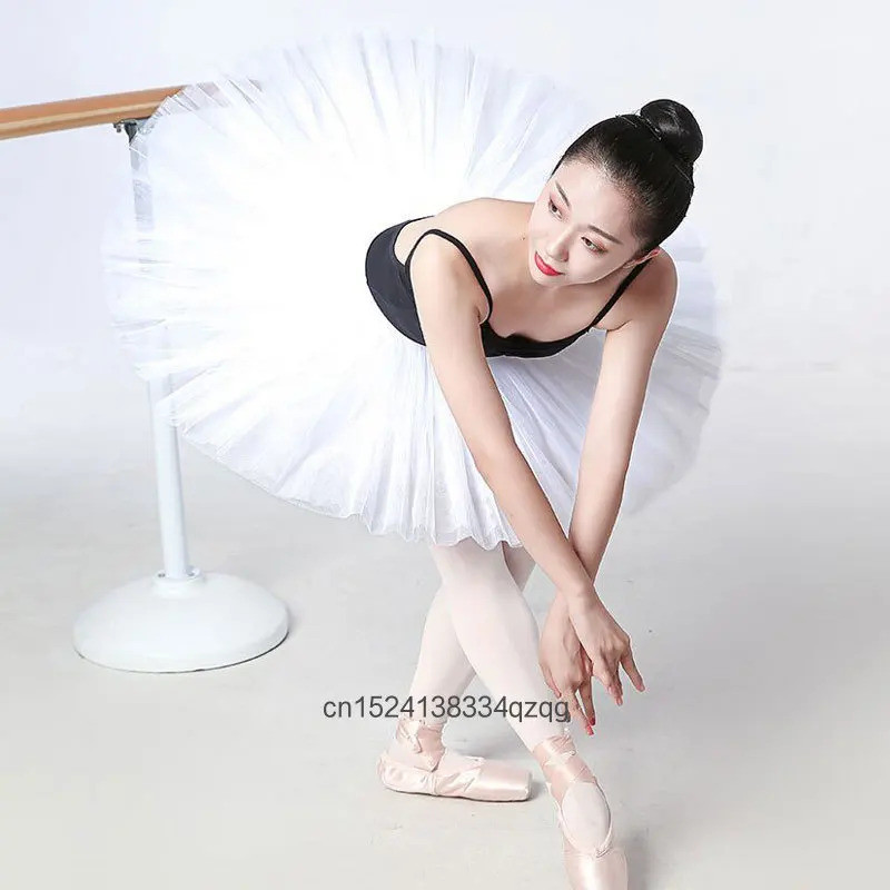 Prato Profissional Tutu Preto Branco Vermelho Ballet Dança Saia Para Adulto Criança Com Roupa Interior 7 Cores