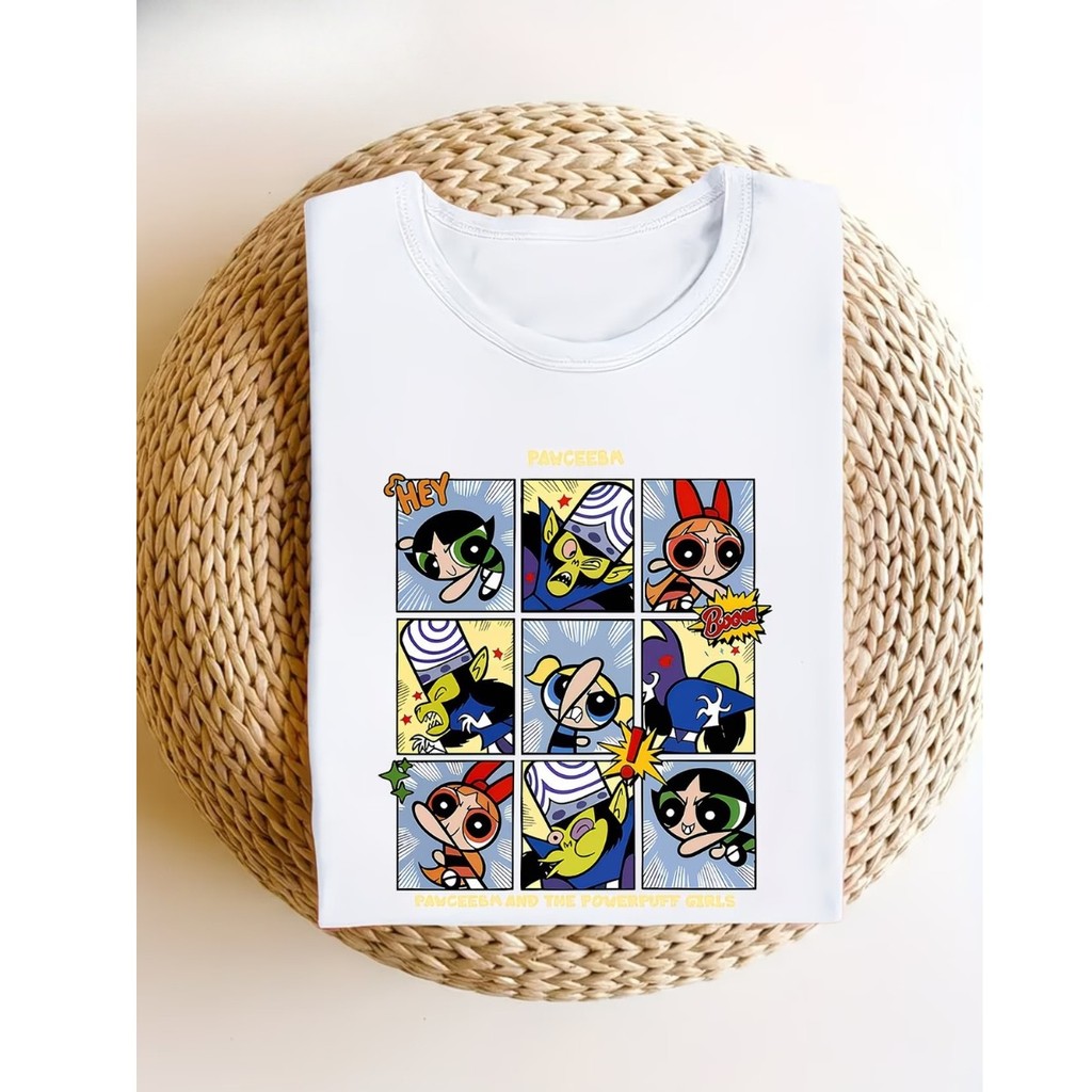 Camiseta Estampada Inspirado Super Poderosas Luta Com Macaco Louco Unissex 100% Algodão Frete Grátis Rápido Plus Size