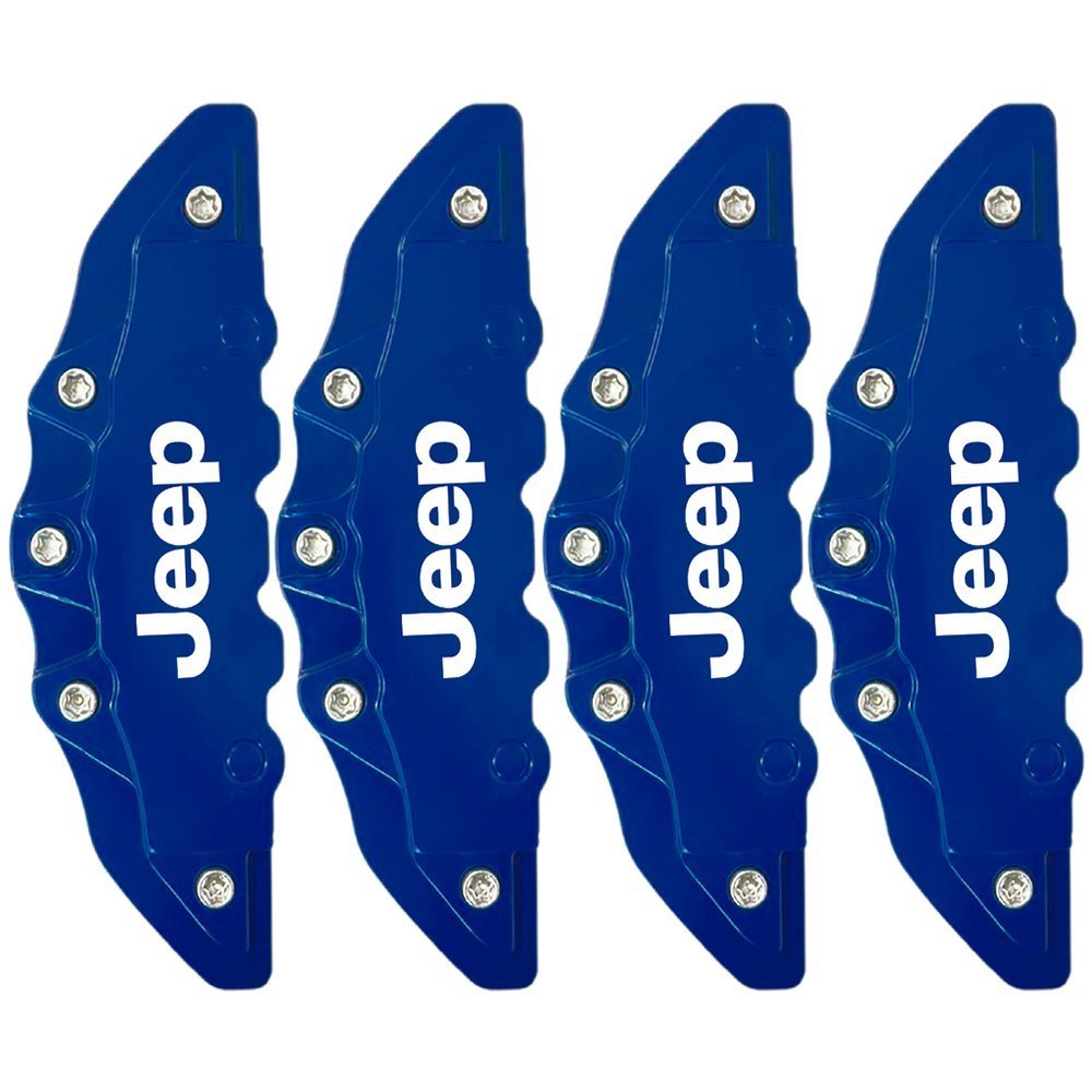 Kit 4 Capas Pinça Freio Azul - Jeep Renegade Compass Aro15+