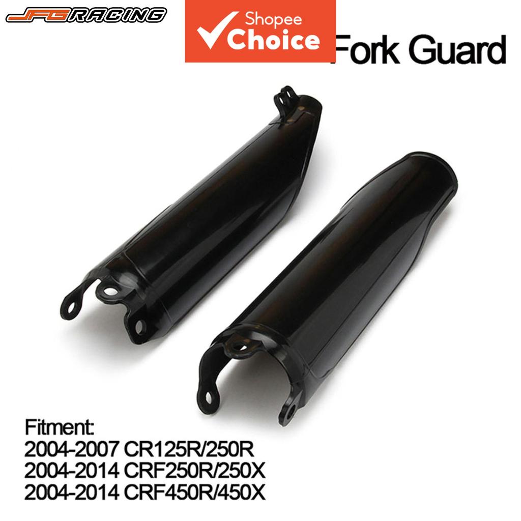 Capa do Garfo Dianteiro, Protetor Brilhante Preto para Garfo de Moto CRF250R CRF250X CRF450R CR125 CR250 CRF 450 RX