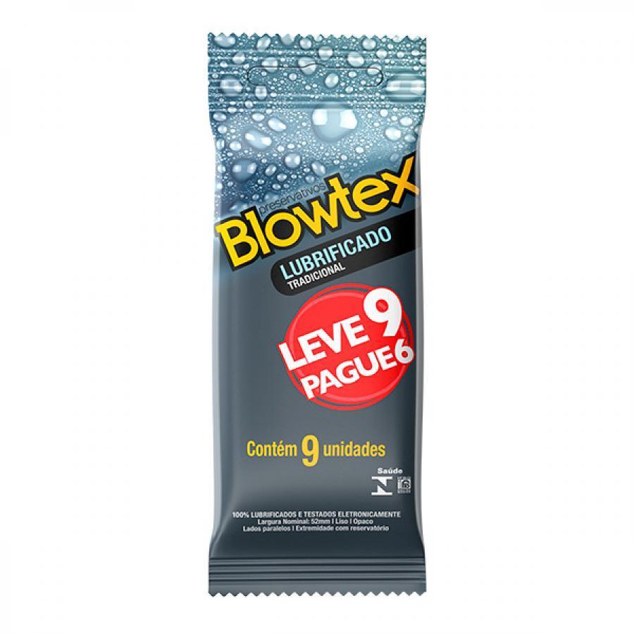 PRESERVATIVO BLOWTEX LUBRIFICADO LEVE 9 PAGUE 6 UNIDADES