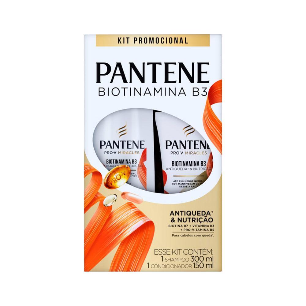 Kit Shampoo 300ml + Condicionador 150ml Pantene Biotinamina B3 Especial