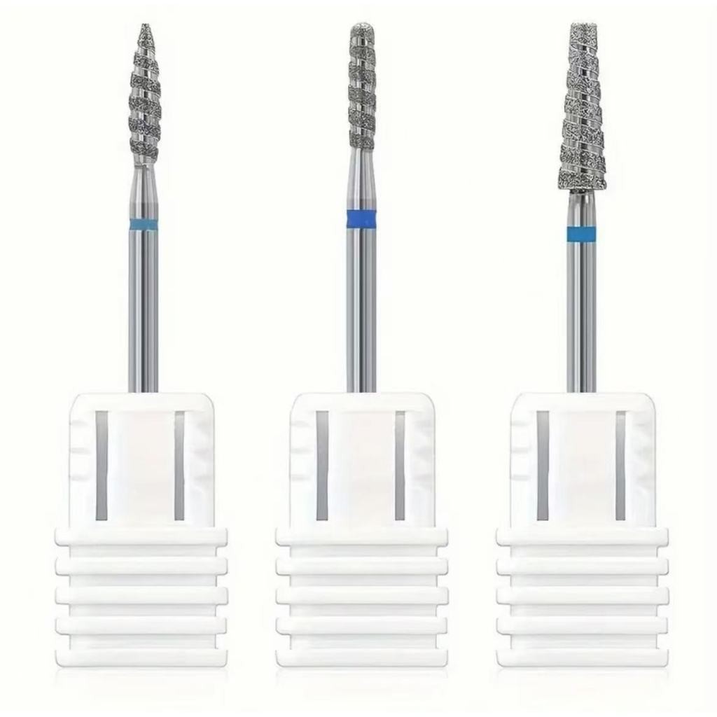 Broca Tungstênio Espiral Base Azul (Média) 1/3 Pcs