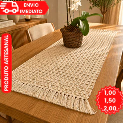Trilho de Mesa Artesanal, Reforçado e Resistente, modelo Relíquia. Várias cores e tamanhos.