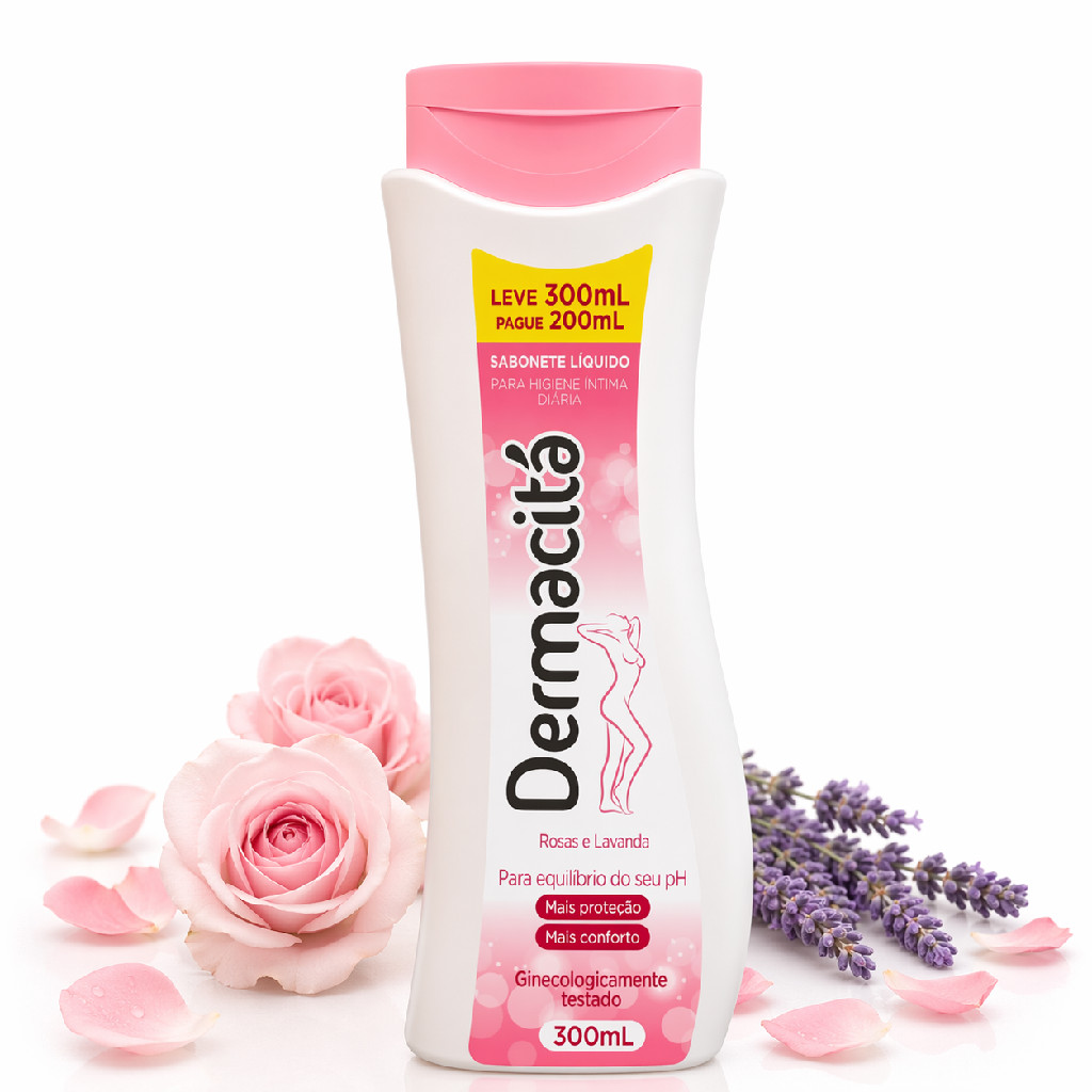 Sabonete Líquido Íntimo Feminino Dermacitá 300ml