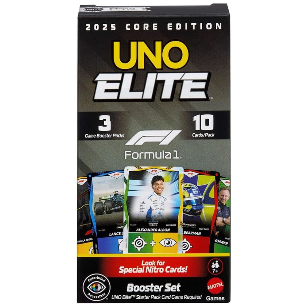Expansão - Jogo Uno Elite - Formula 1 - 2025 Core Edition - Mattel