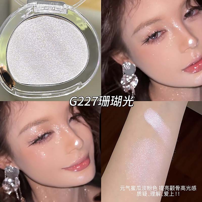 Tudo piscando!Diamante quebrado sentir destaque creme destaque em pó delicado brilho fino rosto brilho de água iluminand