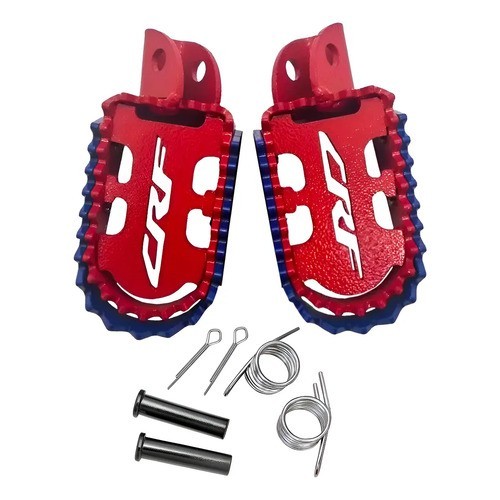 Pedaleira Lift Crf300f C/ Mola Pino Reforçada Larga Crf 300 Vermelho E Azul