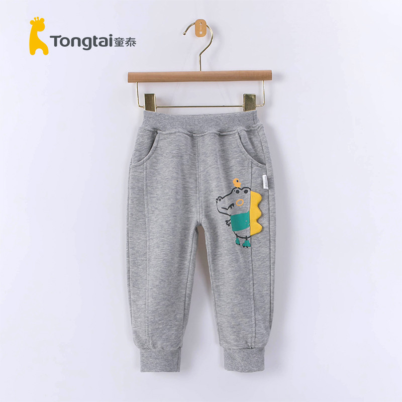 Tongtai infantil bebê primavera outono meninos meninas crianças dos desenhos animados calças casuais únicas para fora Al