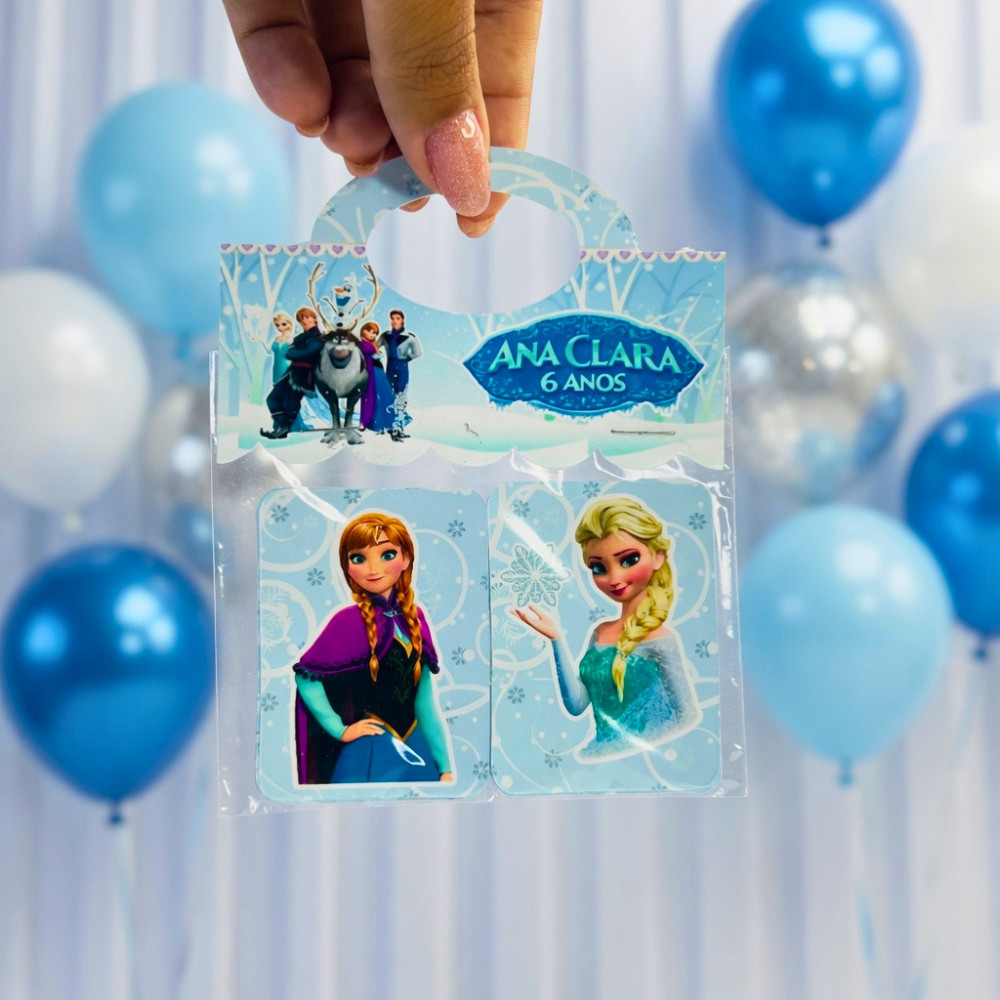 Jogo da Memória Frozen Personalizado Para Lembrancinha de Festa Infantil Divertida