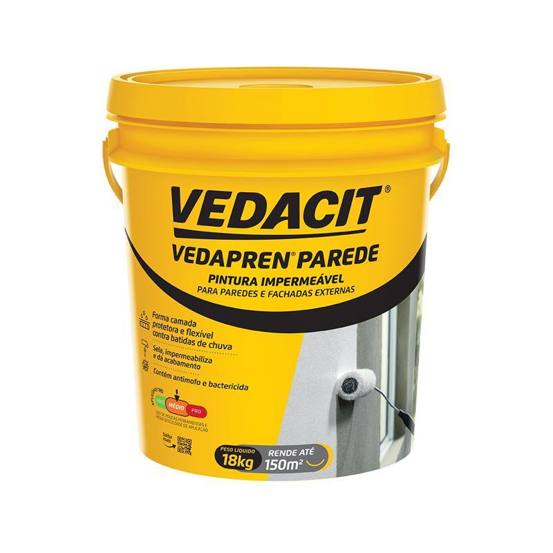 Impermeabilizante De Parece Branco Vedapren 18kg Vedacit