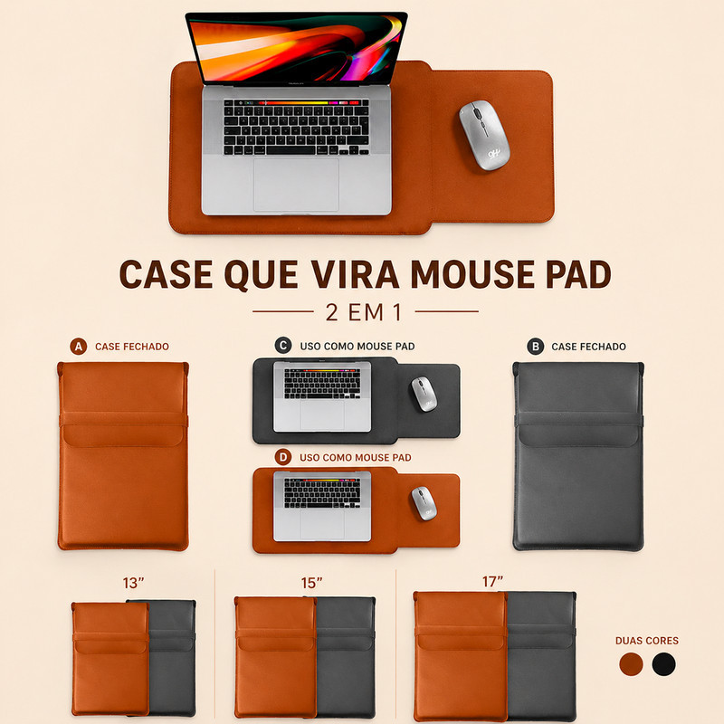 Bolsa Sleeve Case Notebook MacBook Neo Air M1 Air 13 M4 Mouse Pad Premium Compre Agora