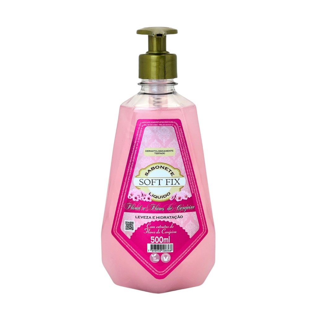Sabonete Liquido Floral e Flores de Cerejeira 500ml - Soft Fix