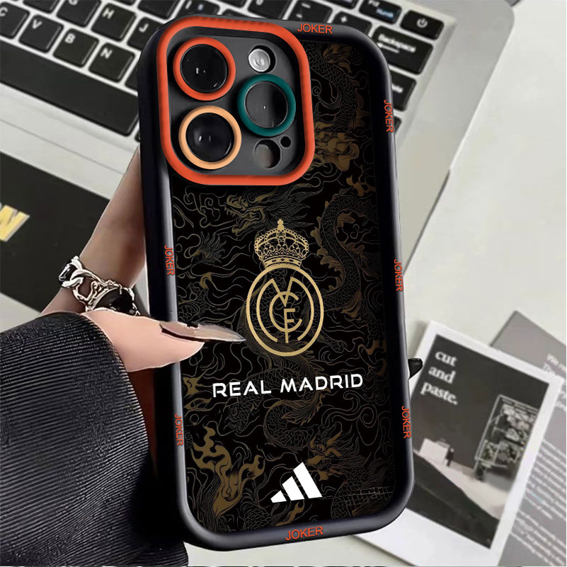 Emblema Do Real Madrid Silicone Anti Queda Capinha capa Adequado Para moto E13 G04 4G G24 G04S 4G E14 G22 G30 G10 G20 G3