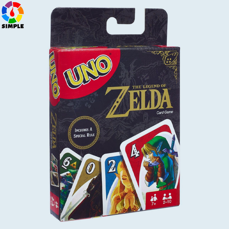Mattel Games UNO The Legend of Zelda Card Game for Family Night with Graphics from The Legend of Zelda & Special Rule
