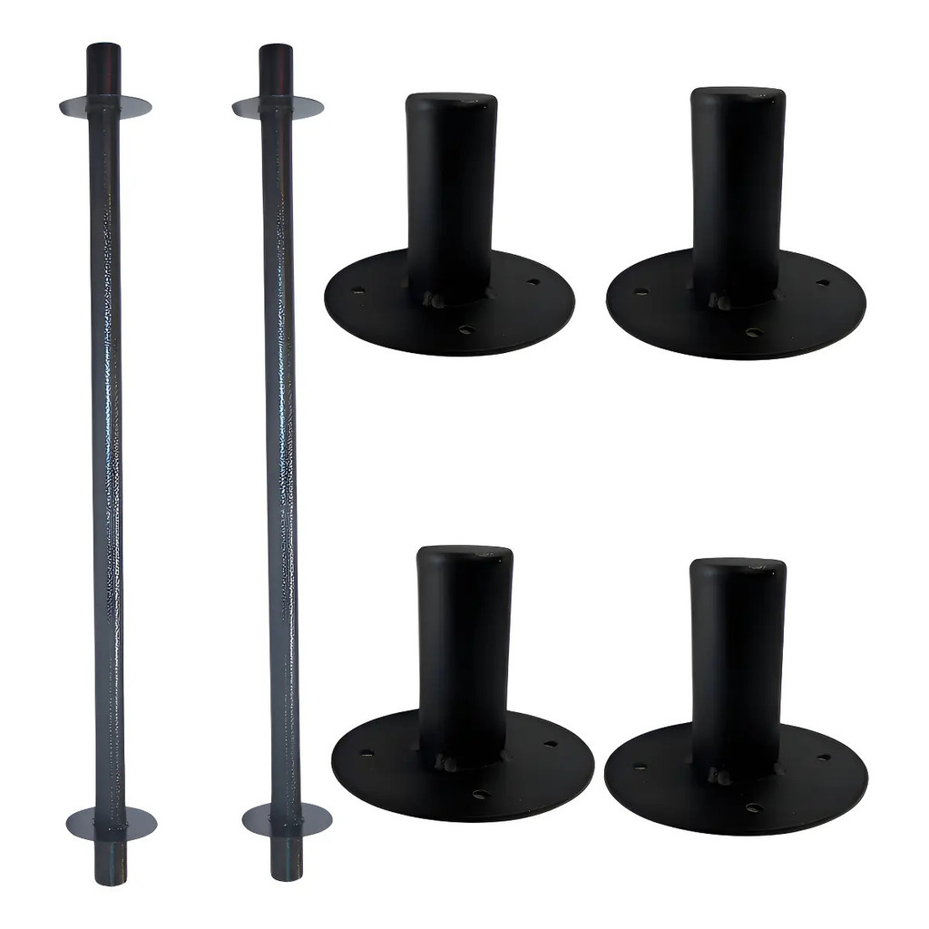 Kit 2 Alongador+4 Copinho De 85cm Prolongador Sub P/ Alta Preto