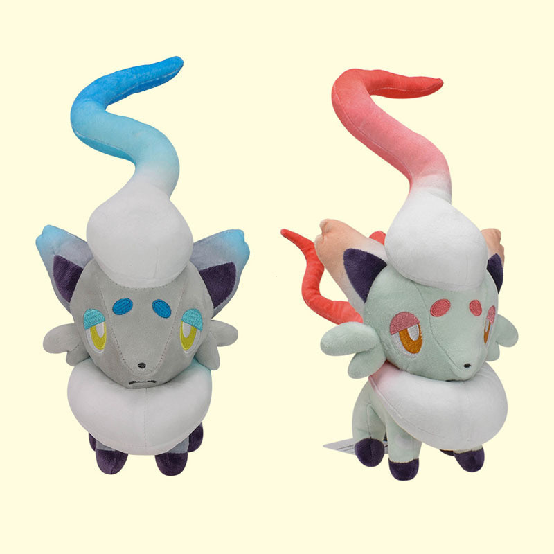 Brinquedo de Pelúcia Brilhante Pokémon de 27cm, Boneco de Anime Macio Sylveon, Boneco de Pelúcia Zorua, Presente de Aniv