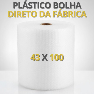 Plástico Bolha 43x100m Bobina Rolo 100 Metros E-commerce Bolha Mudança Proteção Transporte