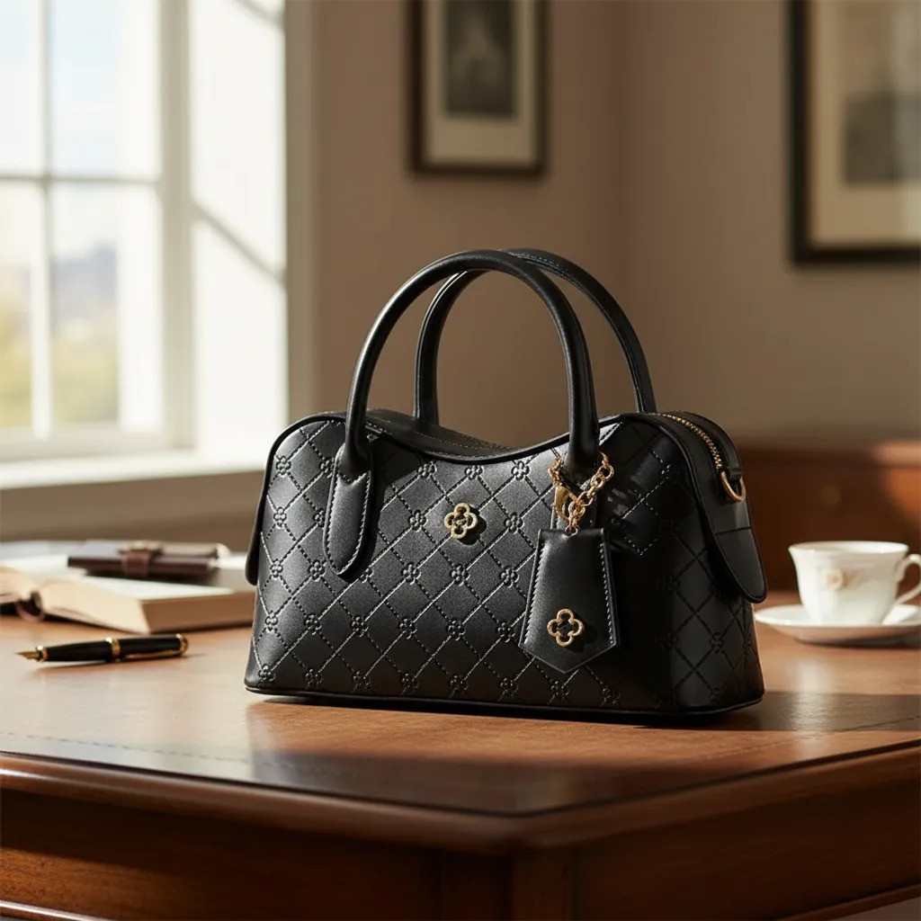 Bolsa Tiracolo Tote Monograma Capodarte Preto
