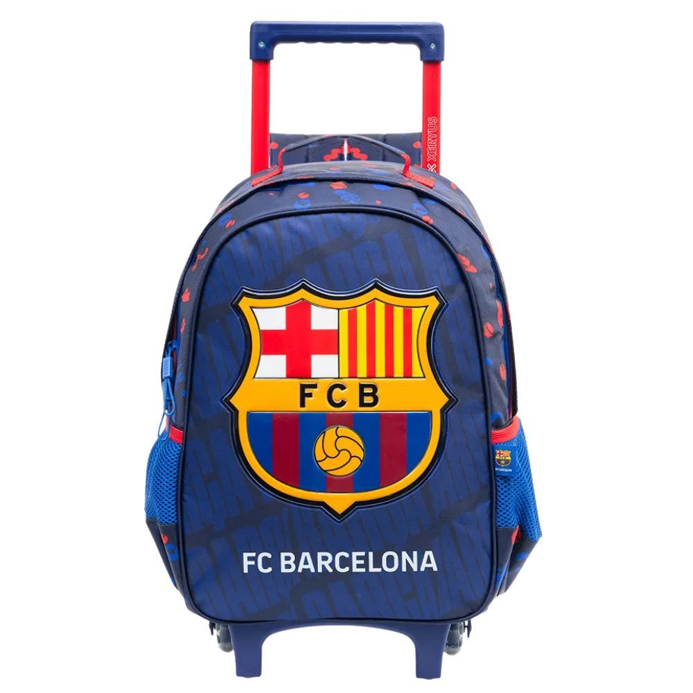 Mochila Escolar Com Rodinhas Barcelona Original Xeryus