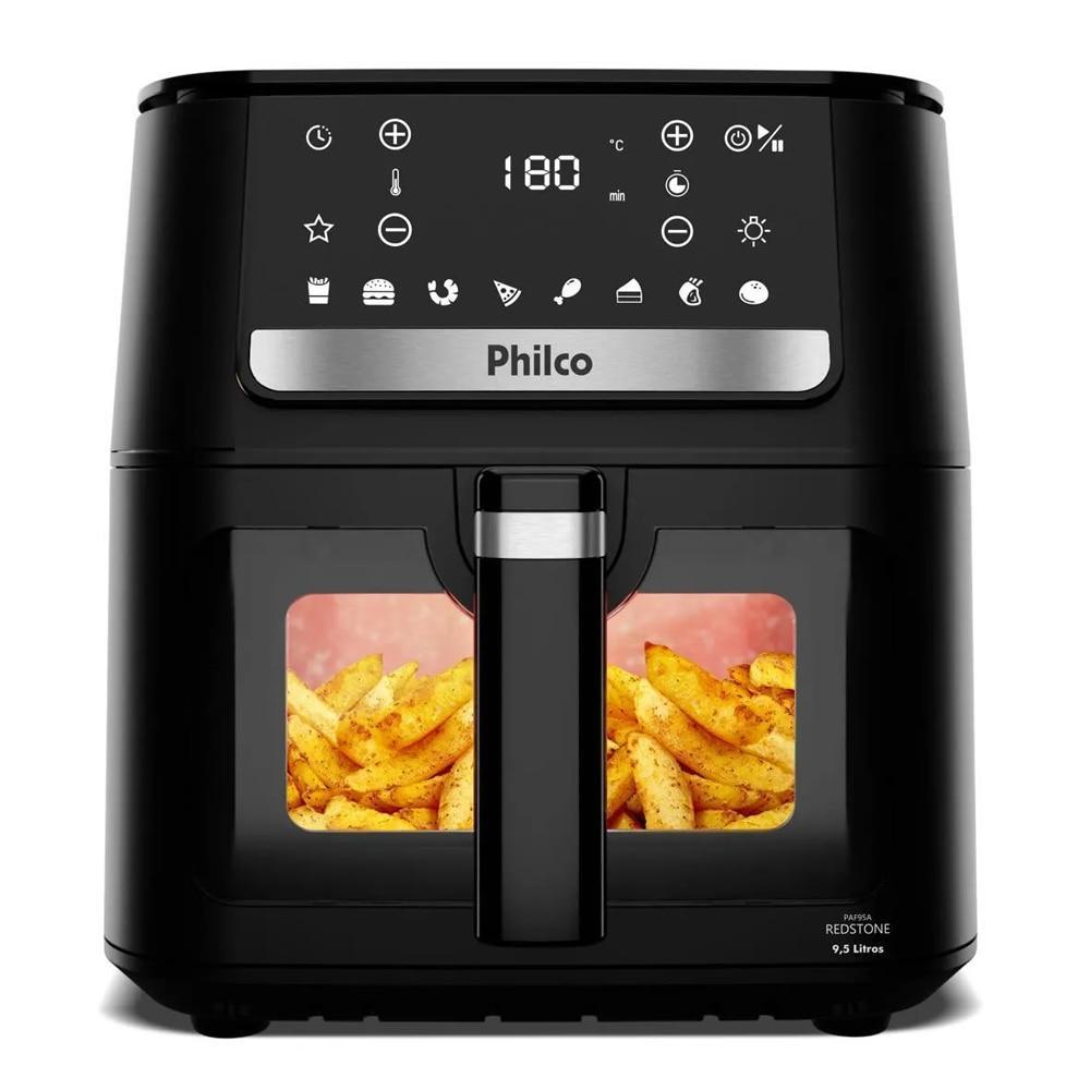 Air Fryer Philco 9,5 Litros Visor Glass Redstone PAF95A - 220V