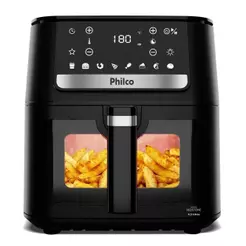 Air Fryer Philco 9,5 Litros Visor Glass Redstone PAF95A - 220V