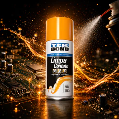 Limpa Contato Elétrico Eletrônico Restaura Circuitos 300ml Tekbond