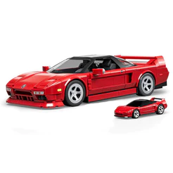 Hot Wheels Jogo de Construção Elite Acura NSX Brick Shop Mattel