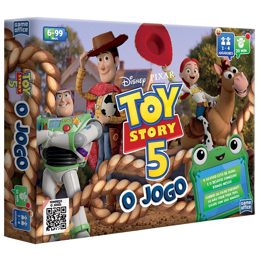 JOGO DE TABULEIRO TOY STORY 5 DISNEY TOYSTER BRINQUEDO FILME PIXAR BUZZ WOODY LILYPAD AMIGOS CORRIDA
