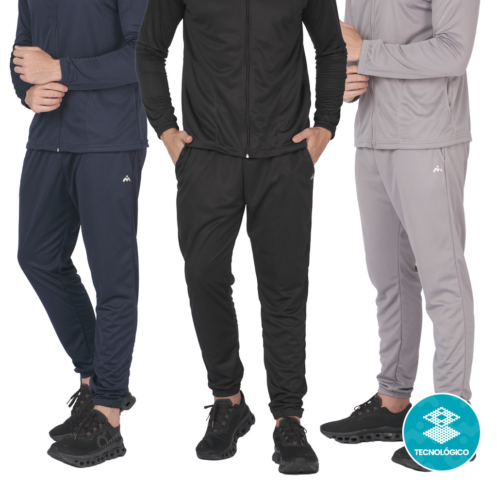 Kit Calça DryFit Masculina Jogger Esportiva Academia Treino Corrida Leve e Respirável ST150-A