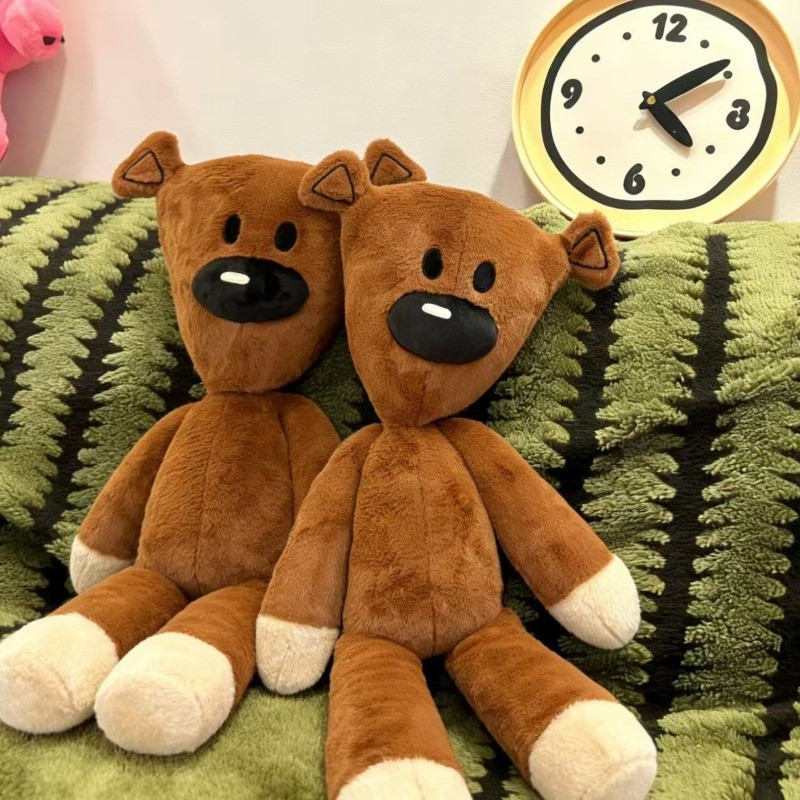 Urso de pelúcia Mr. Bean, personagem de filme de comédia de desenho animado, boneco de animal fofo para bebês, mini trav