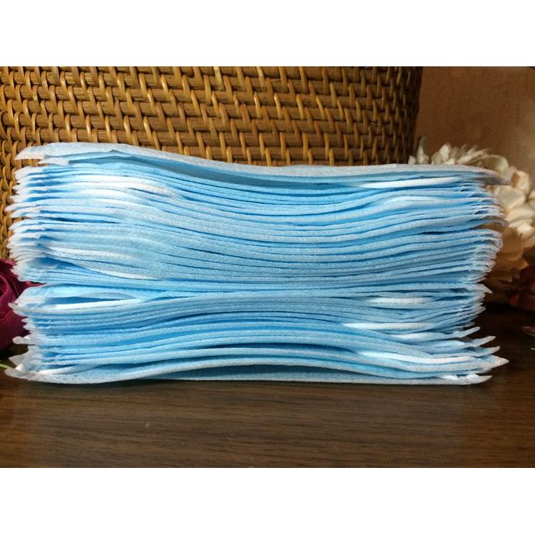 Máscara de suprimentos de beleza azul 50pcs 1 pacote máscara descartável de salão de beleza máscara de maquiagem azul