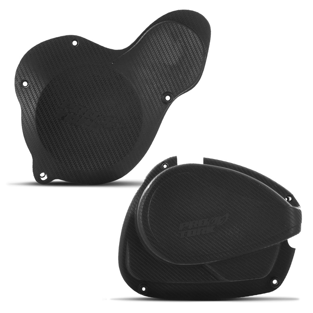 Protetor De Tampas De Motor ( Par ) Moto Plástico Carenagem Carcaça Pro Tork Honda CRF 230 Com Parafusos