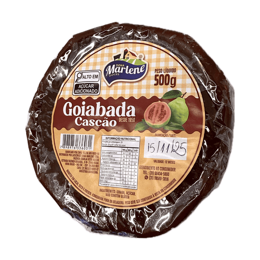 Goiabada Cascão Cremosa Dona Marlene - Barra 500g