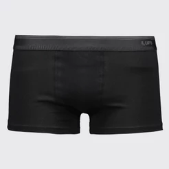Cueca Sunga Lupo Algodão com Elastano Logo Preta