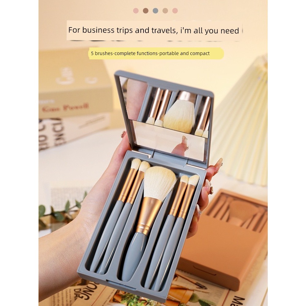 kit pincel maquiagem profissional ♚Artista de maquiagem dedicado conjunto de pincéis de maquiagem genuíno Mini pequeno c