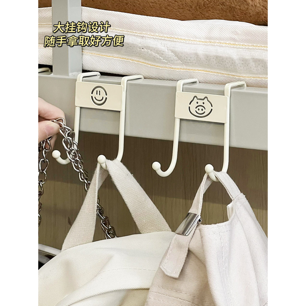 Dormitório gancho de cabeceira cabide estudante dormitório roupas guarda-roupa atrás da porta cabeceira beliche Rack arm