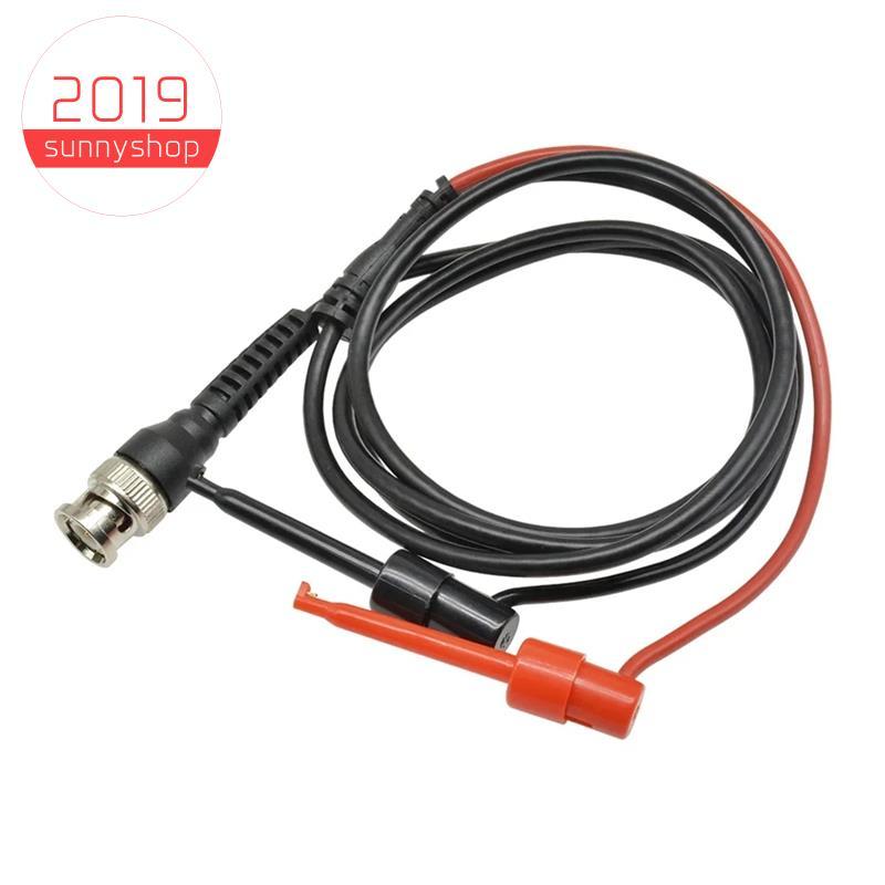 [Bestseller S] P1007 BNC Plugue Macho Osciloscópio Cabo De Sonda De Teste Leva Q9 Para Clipe De Gancho Duplo Com Duas Mi